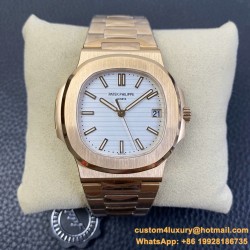 Patek Philippe - Nautilus 5711 40mm RG/RG White/Stk PPF A324