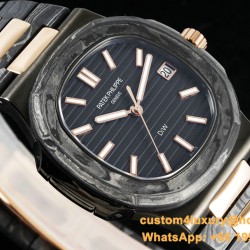 Patek Philippe - Nautilus 5711 40mm Carbon/Carbon/RG Black Textured Dial DIWF 324SC