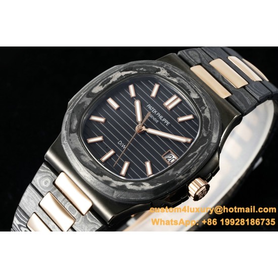 Patek Philippe - Nautilus 5711 40mm Carbon/Carbon/RG Black Textured Dial DIWF 324SC