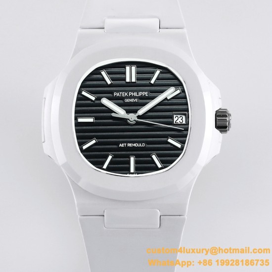 Patek Philippe - Nautilus AET 5711 40mm White Cer/RU Black Dial AMGF MY9015