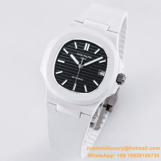 Patek Philippe - Nautilus AET 5711 40mm White Cer/RU Black Dial AMGF MY9015