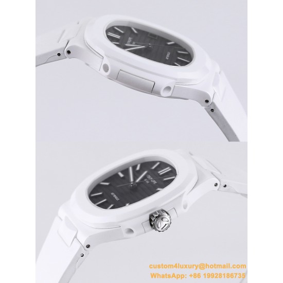 Patek Philippe - Nautilus AET 5711 40mm White Cer/RU Black Dial AMGF MY9015