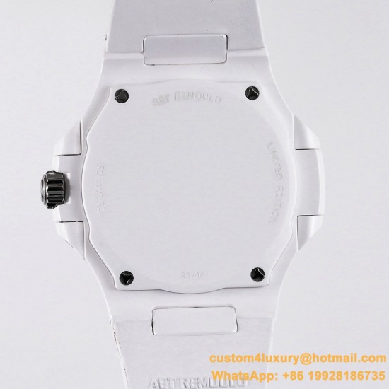 Patek Philippe - Nautilus AET 5711 40mm White Cer/RU Black Dial AMGF MY9015