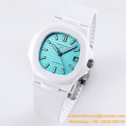 Patek Philippe - Nautilus AET 5711 40mm White Cer/RU Tiffany Blue Dial AMGF MY9015