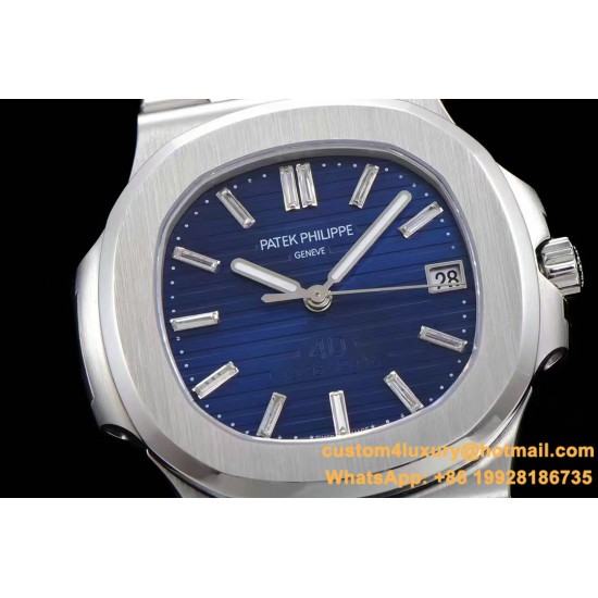Patek Philippe - Nautilus 5711 40mm SS/SS Blue/Stick GRF MY9015 Mod