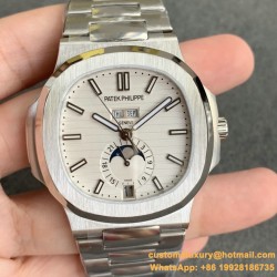 Patek Philippe - Nautilus Annual Cal. 5726A 40.5MM SS/SS White V9F A324S