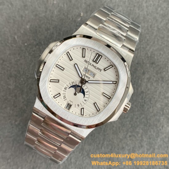 Patek Philippe - Nautilus Annual Cal. 5726A 40.5MM SS/SS White V9F A324S