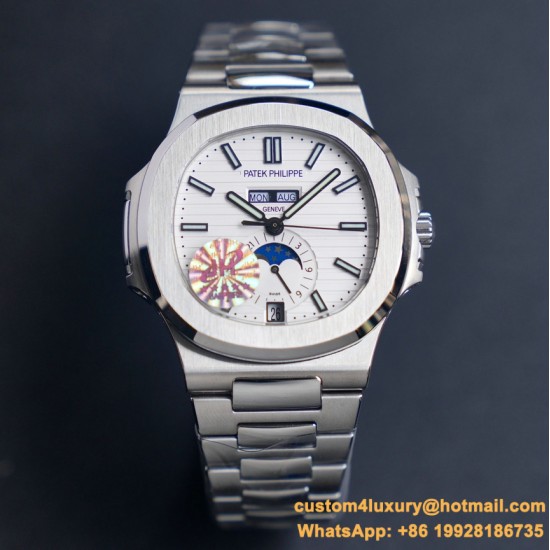 Patek Philippe - Nautilus 5726 40mm SS/SS White Textured Dial PPF A324
