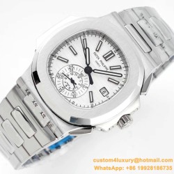 Patek Philippe - Nautilus 5980 40mm SS/SS White/White 3KF A28-520
