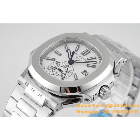 Patek Philippe - Nautilus 5980 40mm SS/SS White/White 3KF A28-520