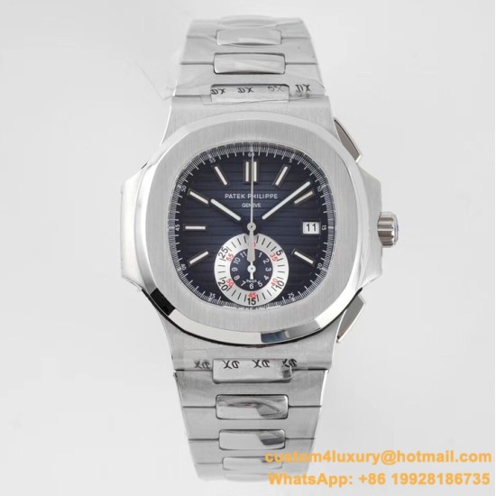 Patek Philippe - Nautilus 5980 40mm SS/SS Blue/White 3KF A28-520