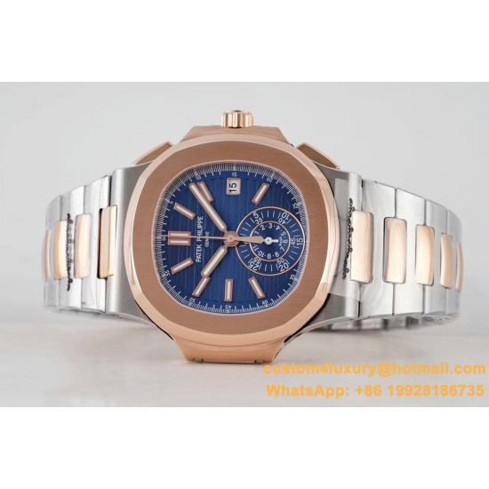Patek Philippe - Nautilus 5980 40mm RG/SS Blue/Blue 3KF A28-520