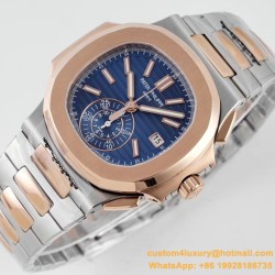 Patek Philippe - Nautilus 5980 40mm RG/SS Blue/Blue 3KF A28-520
