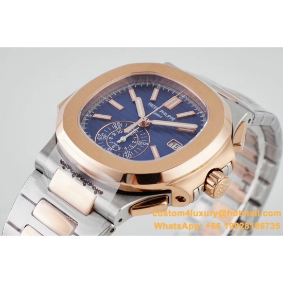 Patek Philippe - Nautilus 5980 40mm RG/SS Blue/Blue 3KF A28-520