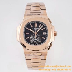 Patek Philippe - Nautilus 5980 40mm RG/RG Black/Black 3KF A28-520