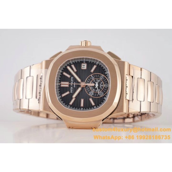 Patek Philippe - Nautilus 5980 40mm RG/RG Black/Black 3KF A28-520