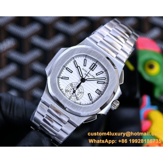 Patek Philippe - Nautilus 5980 40mm SS/SS White/White PPF A28-520
