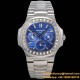 Patek Philippe - Nautilus 5740 40mm Diamonds SS/SS Blue/Stk TWF A240