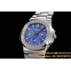Patek Philippe - Nautilus 5740 40mm Diamonds SS/SS Blue/Stk TWF A240
