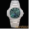 Patek Philippe - Nautilus 5740 40mm Diamonds SS/SS Green/Stk TWF A240