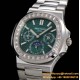 Patek Philippe - Nautilus 5740 40mm Diamonds SS/SS Green/Stk TWF A240