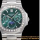 Patek Philippe - Nautilus 5740 40mm Diamonds SS/SS Green/Stk TWF A240