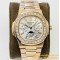 Patek Philippe - Nautilus 5740 40mm Diamonds RG/RG Silver/Stk PPF A240