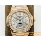 Patek Philippe - Nautilus 5740 40mm Diamonds RG/RG Silver/Stk PPF A240
