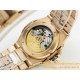 Patek Philippe - Nautilus 5740 40mm Diamonds RG/RG Brown/Stk PPF A240