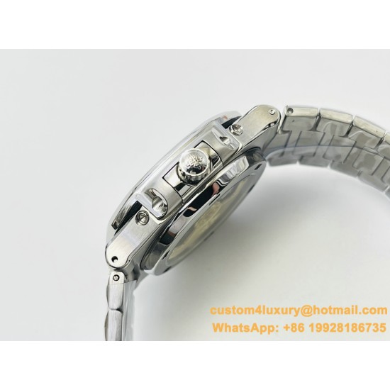 Patek Philippe - Nautilus 5740 40mm Diamonds SS/SS Silver/Stk PPF A240