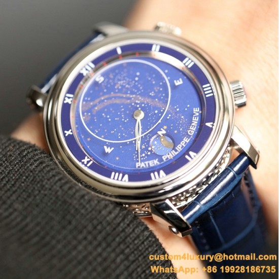 Patek Philippe - Celestial Sky Moon 43mm SS/LE Blue Dial AIF A240