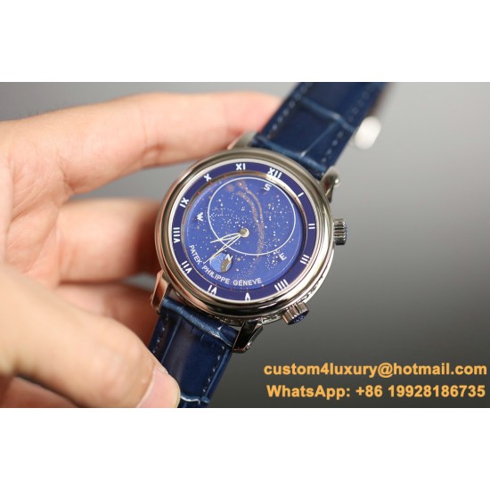 Patek Philippe - Celestial Sky Moon 43mm SS/LE Blue Dial AIF A240