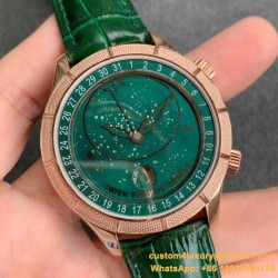 Patek Philippe - Celestial Sky Moon Date  42mm RG/LE Green Dial TZF A240