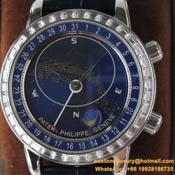 Patek Philippe - Celestial Sky Moon Date Diam 43mm SS/LE Blue Dial AIF A240