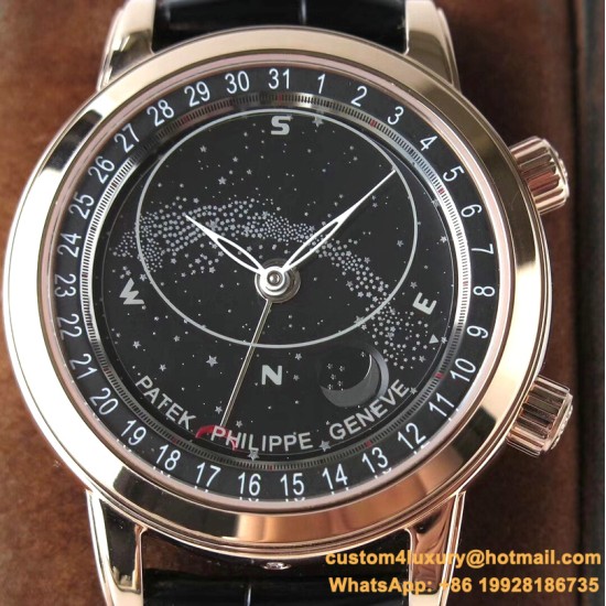 Patek Philippe - Celestial Sky Moon Date 43mm RG/LE Black Dial AIF A240