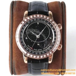 Patek Philippe - Celestial Sky Moon Date 43mm Diam RG/LE Black Dial AIF A240