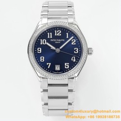 Patek Philippe - TWENTY~4 7300 Ladies 36mm Dia SS/SS Blue Dial PPF 324SC