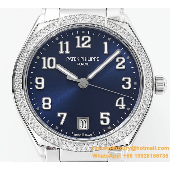 Patek Philippe - TWENTY~4 7300 Ladies 36mm Dia SS/SS Blue Dial PPF 324SC