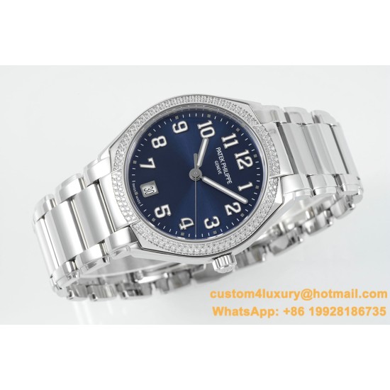 Patek Philippe - TWENTY~4 7300 Ladies 36mm Dia SS/SS Blue Dial PPF 324SC