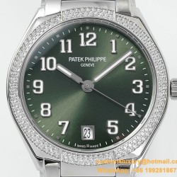 Patek Philippe - TWENTY~4 7300 Ladies 36mm Dia SS/SS Green Dial PPF 324SC