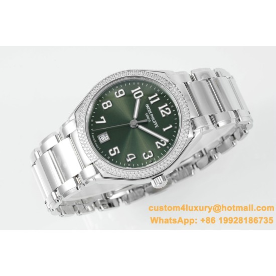 Patek Philippe - TWENTY~4 7300 Ladies 36mm Dia SS/SS Green Dial PPF 324SC