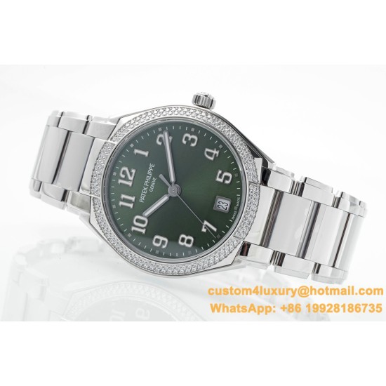 Patek Philippe - TWENTY~4 7300 Ladies 36mm Dia SS/SS Green Dial PPF 324SC
