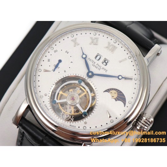 Patek Philippe - MoonPhase Day/Night 43mm SS/LE White - Asia HW Tourbillon