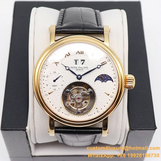 Patek Philippe - MoonPhase Day/Night 43mm YG/LE White - Asia HW Tourbillon