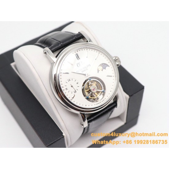 Patek Philippe - MoonPhase Day/Night 43mm SS/LE White - Asia HW Tourbillon