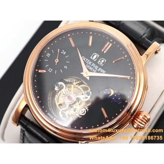 Patek Philippe - MoonPhase Day/Night 43mm RG/LE Black - Asia HW Tourbillon