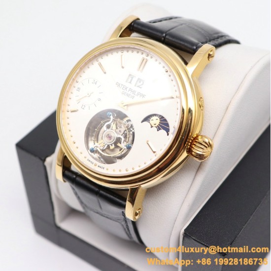 Patek Philippe - MoonPhase Day/Night 43mm YG/LE White - Asia HW Tourbillon