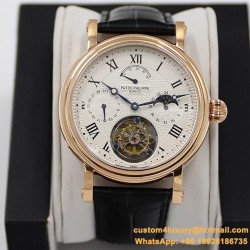 Patek Philippe - Complication Series MoonPhase 42mm RG/LE White Dial Asia Tourbillon