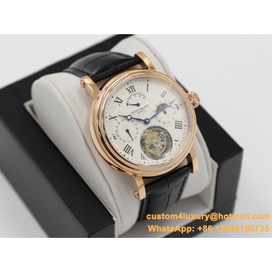 Patek Philippe - Complication Series MoonPhase 42mm RG/LE White Dial Asia Tourbillon