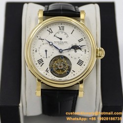 Patek Philippe - Complication Series MoonPhase 42mm YG/LE White Dial Asia Tourbillon